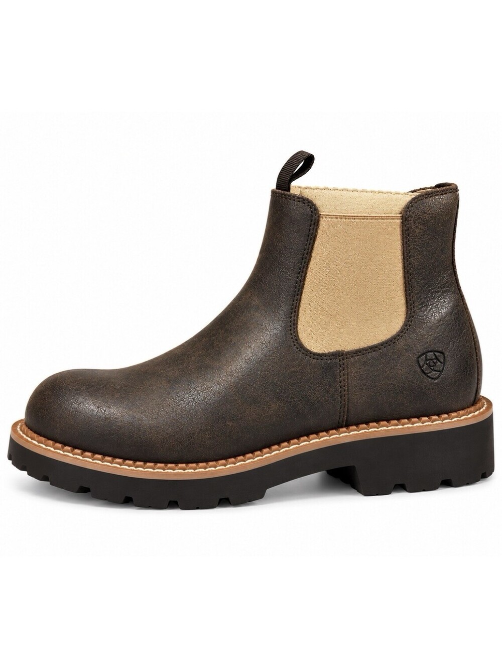 Ariat Ladies Fatbaby Twin Gore Size 11B Worn Hickory/Tan Gore Leather New